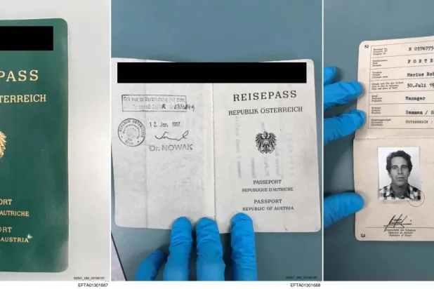 ABD Adalet Bakanlığı tarafından yayınlanan Jeffrey Epstein davasına ait belgelerden görüntüler (AFP)