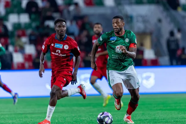 فينالدوم خلال مباراة الاتفاق وضمك (عيسى الدبيسي)