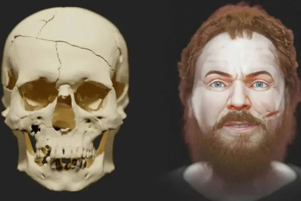 Scientists have given a face to a decapitated skull which was uncovered in Croatia. (Croatia’s excavation team)