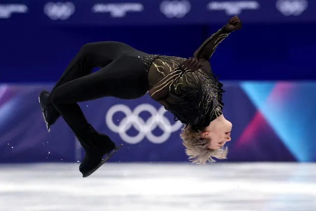 Milano Cortina 2026 Olympics - Figure Skating - Team Event - Men Single Skating - Free Skating - Milano Ice Skating Arena, Milan, Italy - February 08, 2026. Ilia Malinin of United States performs during the men's single free skating. (Reuters)