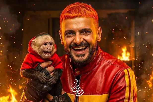 القرد المبرمج الذي يشارك مع رامز جلال (إم بي سي مصر)