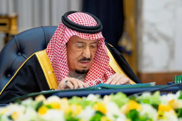 Custodian of the Two Holy Mosques King Salman bin Abdulaziz Al Saud chaired the Cabinet session in Riyadh on Tuesday - SPA