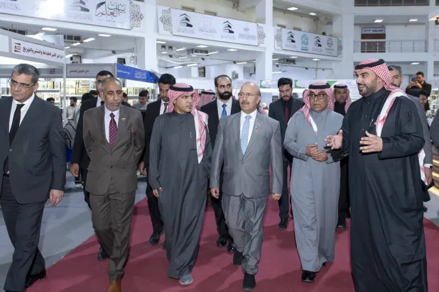 السفير السعودي يزور جناح المملكة ضيف شرف «معرض دمشق الدولي للكتاب»