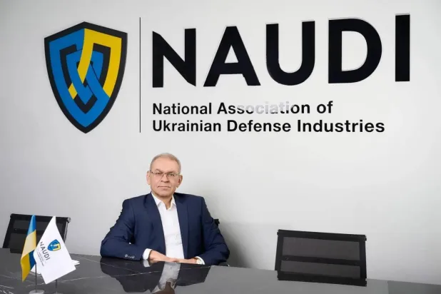Chairman of the National Association of Ukrainian Defense Industries (NAUDI) Serhii Pashynskyi. (Asharq Al-Awsat)