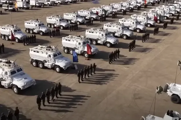 Mısır Ordu Sözcüsü’nün Afrika Birliği Destek ve İstikrar Misyonu’na (AUSSOM) katılan güçlerle ilgili paylaştığı videodan alınan ekran görüntüsü (Mısır Ordu Sözcüsü’nün Facebook sayfası)