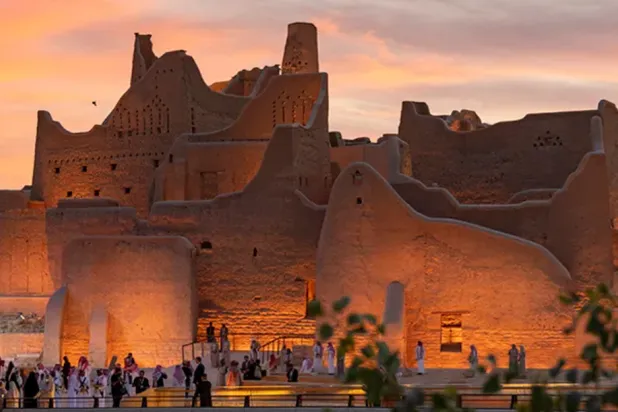 جانب من مدينة الدرعية التي شهدت العديد من الأحداث التاريخية خلال الدولتين الأولى والثانية (موقع الدرعية)