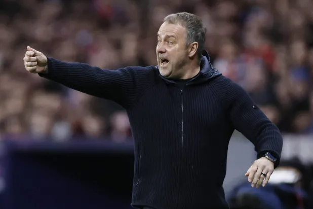 الألماني هانزي فليك مدرب برشلونة (أ.ف.ب)