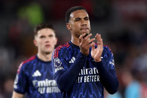 غابرييل مدافع آرسنال (رويترز)