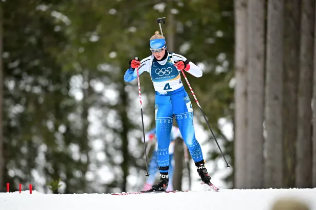 أوكاليك شليتيمارك تشارك تحت العلم الدنماركي في الأولمبياد الشتوي (إ.ب.أ)