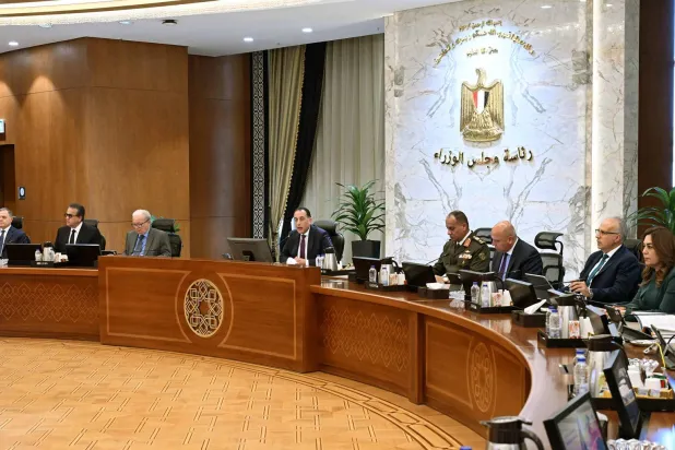 جانب من اجتماع مجلس الوزراء المصري الخميس (مجلس الوزراء المصري)