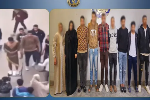 توقيف المتهمين بالاعتداء على عامل في القليوبية (وزارة الداخلية المصرية)