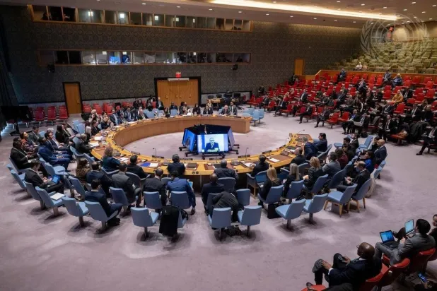 جلسة لمجلس الأمن الدولي في نيويورك (الأمم المتحدة)