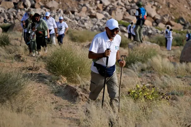 The event was organized in collaboration with the Saudi Climbing and Hiking Federation and various local government agencies - SPA