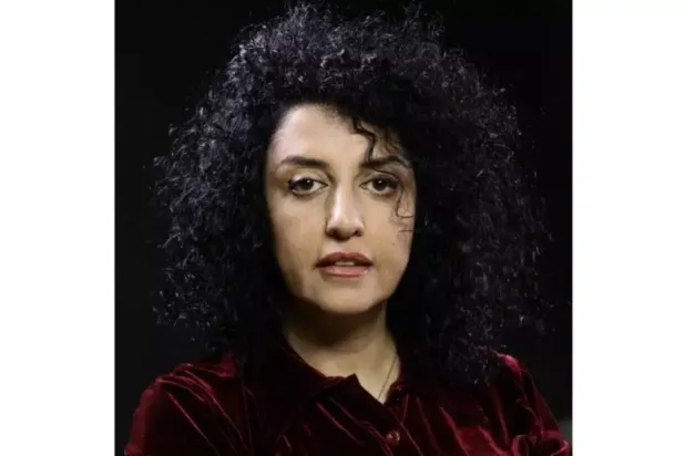 A photo provided by the Narges Mohammadi Foundation on October 2, 2023 shows Iranian human rights activist Narges Mohammadi. © AFP
