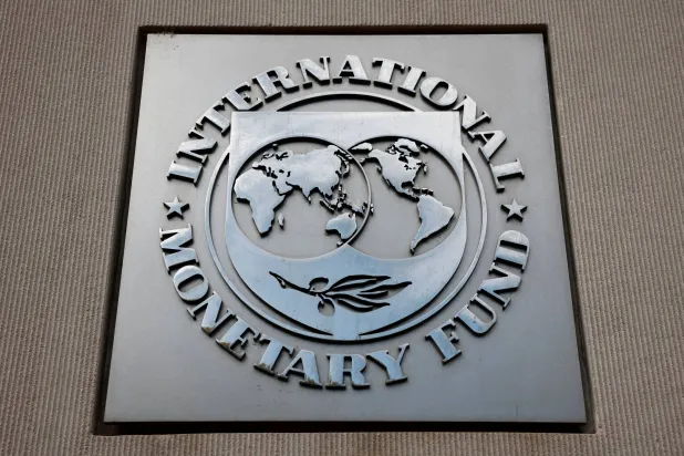 FILE PHOTO: A view of the International Monetary Fund (IMF) logo at its headquarters in Washington, D.C., US, November 24, 2024. REUTERS/Benoit Tessier//File Photo