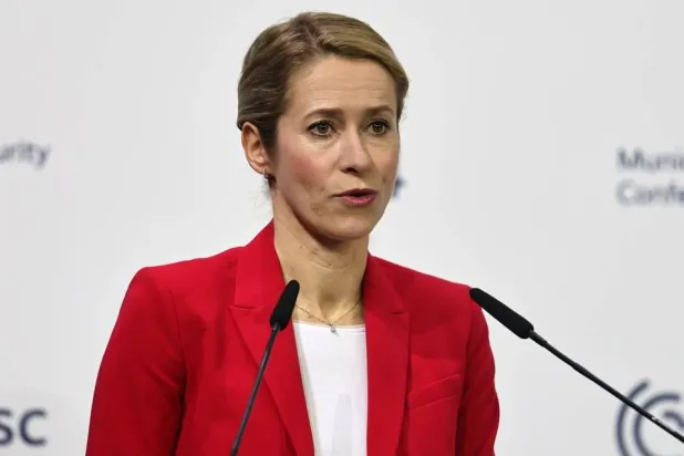 European High Representative for Foreign and Security Policy Kaja Kallas speaks during the 62nd Munich Security Conference (MSC), in Munich, Germany, 15 February 2026. (EPA)