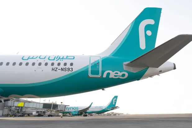 إحدى طائرات شركة «طيران ناس» السعودية (الشرق الأوسط)