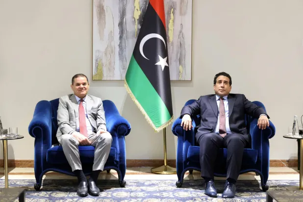 اجتماع المنفي والدبيبة في طرابلس يوم 11 فبراير 2026 (المجلس الرئاسي الليبي)