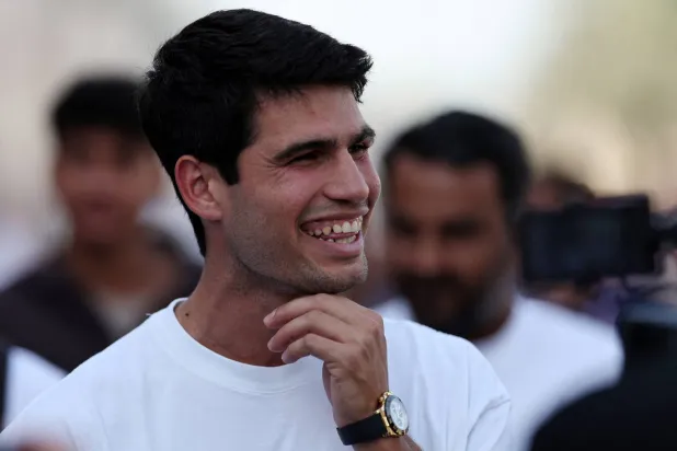 FILE PHOTO: File Photo: Formula One F1 - Pre Season Testing - Bahrain International Circuit, Sakhir, Bahrain - February 12, 2026 Spain's Carlos Alcaraz during the pre season testing REUTERS/Hamad I Mohammed/File Photo/File Photo