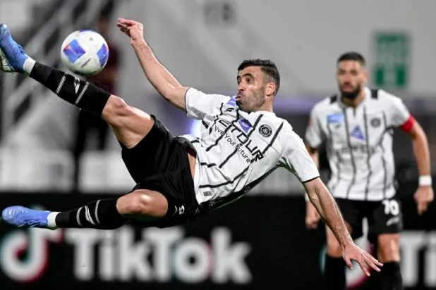 حمد الله سجل تألقاً كبيراً في المباراة (موقع النادي)