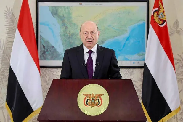 رئيس مجلس القيادة الرئاسي اليمني رشاد العليمي (إعلام حكومي)