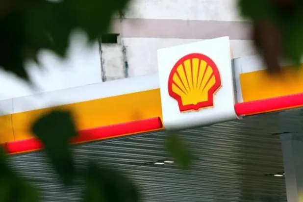 A Shell logo is seen at a gas station in Buenos Aires, Argentina, March 12, 2018. (Reuters)

