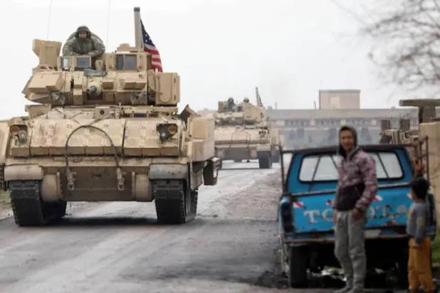 A US Army patrol in the Syrian city of Qamishli (Reuters file photo)