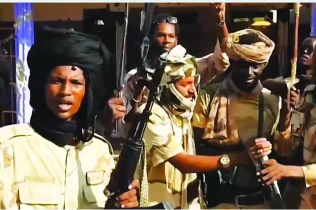 Forces affiliated with the Rapid Support Forces in the city of el-Fasher, Darfur region (AFP)