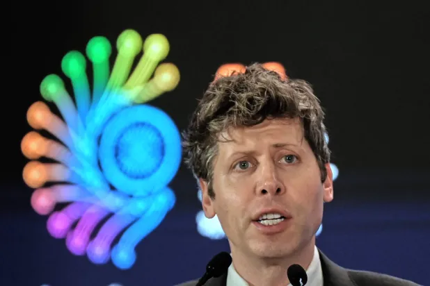 OpenAI’s CEO Sam Altman speaks at the AI Summit in New Delhi, India, Thursday, Feb. 19, 2026. (AP Photo)