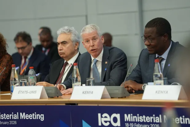 رايت يتحدث خلال الاجتماع الوزاري لوكالة الطاقة الدولية (إكس)