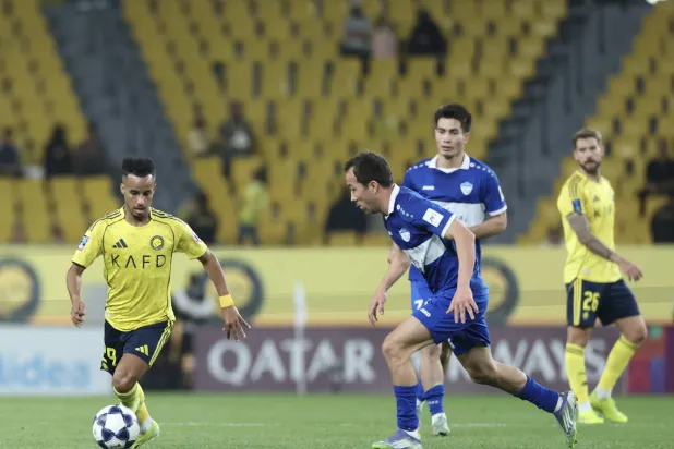 من مباراة «النصر» الأخيرة أمام «أركاداغ» في «دوري آسيا 2» (تصوير: عبد العزيز النومان)