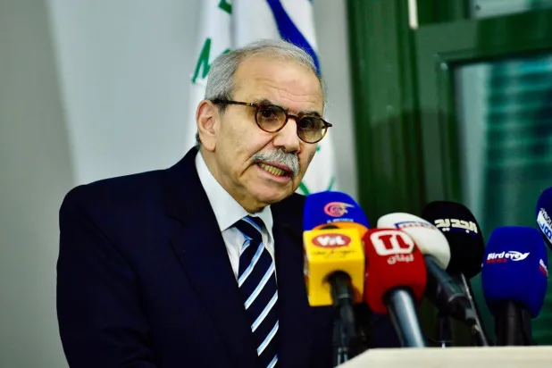 رئيس الحكومة نواف سلام متحدثاً الجمعة في مؤتمر المواطنة وسيادة الدولة وآفاق المستقبل (رئاسة الحكومة)