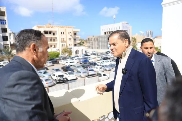 الدبيبة خلال افتتاح الفندق البلدي بمصراتة نهاية الأسبوع (مكتب الدبيبة)