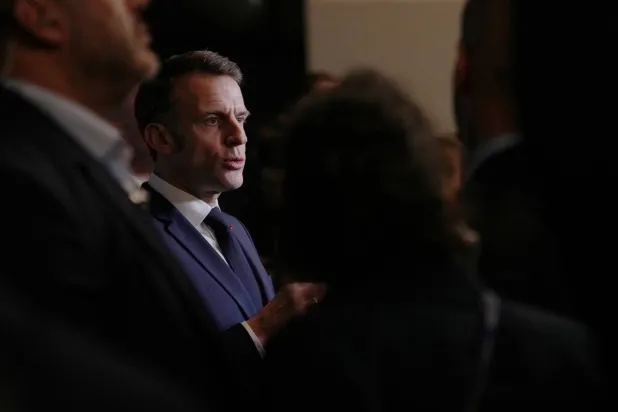 ماكرون يتحدث عن قرار المحكمة العليا الأميركية خلال افتتاح المعرض الزراعي الدولي السنوي في باريس 21 فبراير 2026 (إكس)