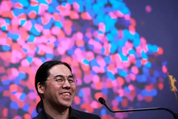 Director and screenwriter Yoshitoshi Shinomiya attends a press conference for “A New Dawn” during the 76th Berlin International Film Festival, in Berlin, Germany, 18 February 2026. (EPA) 