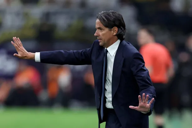 سيموني إنزاغي مدرب الهلال (تصوير: مشعل القدير) 