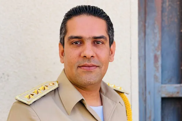 صورة الضابط المغتال الرائد فارس الفرجاني (الجيش)