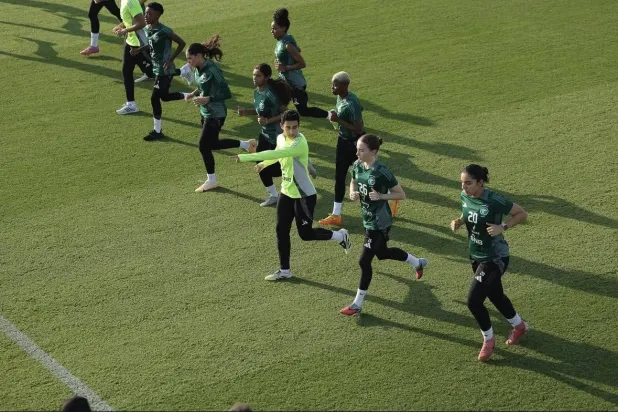 من معسكر سابق لمنتخب السيدات السعودي (الشرق الأوسط)