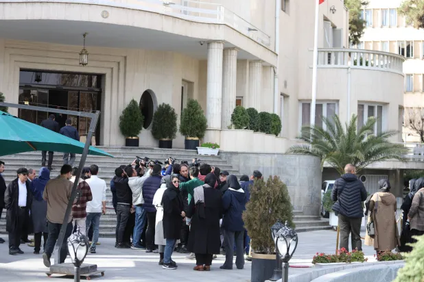 صورة نشرتها الرئاسة الإيرانية تظهر مباني أجهزة صنع القرار داخل منطقة باستور المحصنة وسط طهران 14 يناير الماضي