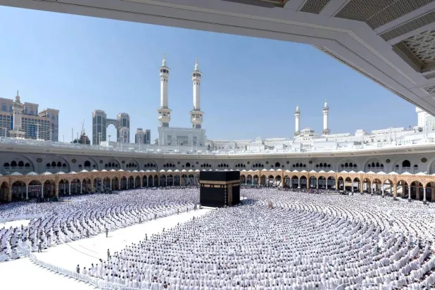 Worshippers perform prayers at the Grand Mosque in the holy city of Makkah. (SPA)