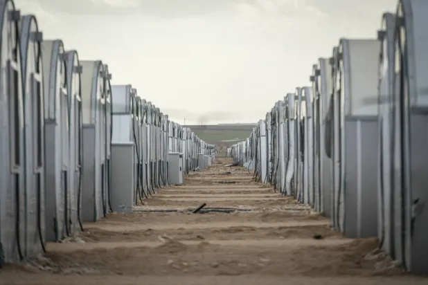 لقطة تُظهر مخيم الهول بسوريا (د.ب.أ)