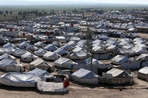 A general view of Al-Hol camp located in a desert region of Hasakeh province in Syria. Reuters file photo
