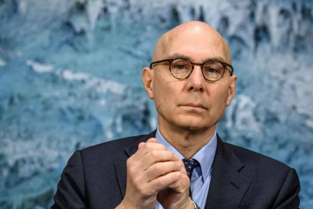 فولكر تورك المفوض السامي للأمم المتحدة لحقوق الإنسان خلال افتتاح الدورة الـ61 لمجلس حقوق الإنسان التابع للأمم المتحدة في مكتب المنظمة بجنيف 23 فبراير 2026 (أ.ف.ب)