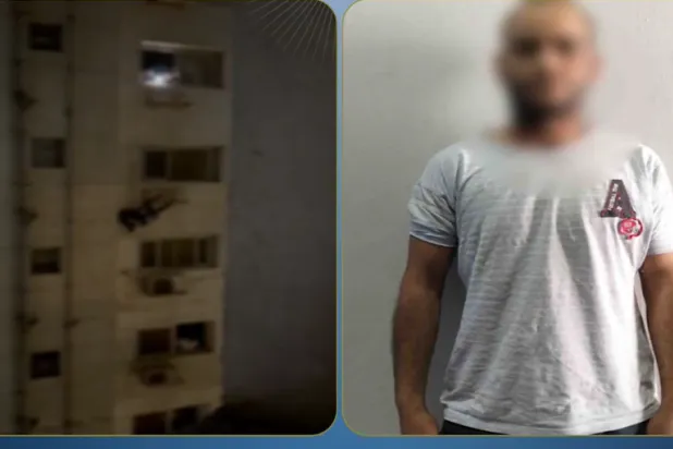 اللص بعد إلقاء القبض عليه (وزارة الداخلية)