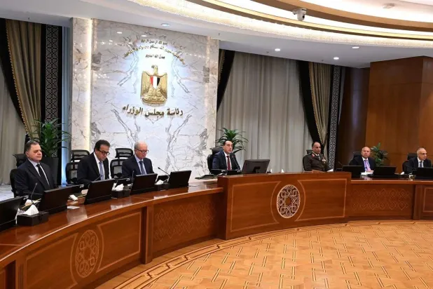 مجلس الوزراء المصري خلال اجتماعه الأربعاء (مجلس الوزراء المصري)