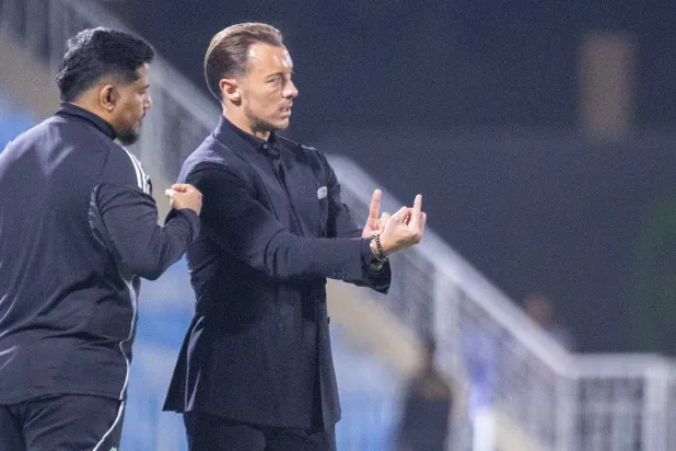 ماتياس يايسله مدرب الأهلي  (تصوير: سعد الدوسري) 