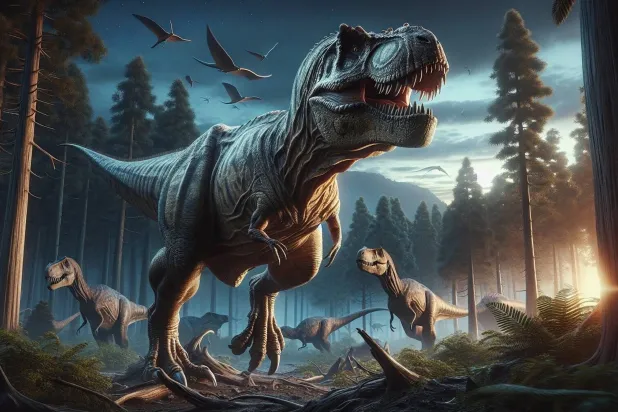 Rather than stomping heel-first, T-rex may have actually tip-toed as it roamed around on its giant feet (Shutterstock)