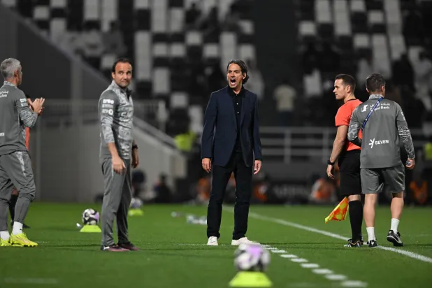 الإيطالي سيموني إنزاغي المدير الفني للهلال (تصوير: عبد الرحمن السالم)