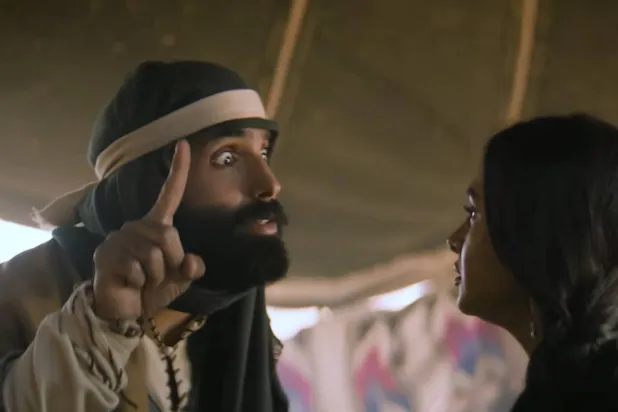 القحطاني في مشهد من المسلسل (شاهد)