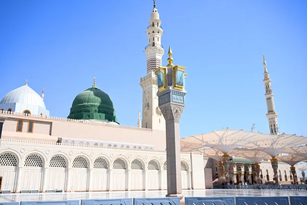 ارتبط حضور مآذن المسجد النبوي بتاريخ التوسعات التي شهدها المسجد (واس)